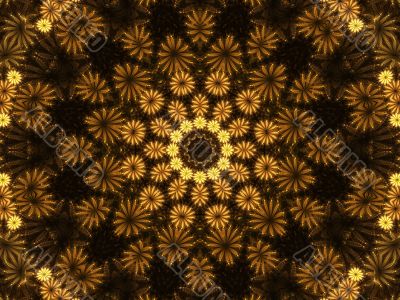 Flower Kaleidoscopic Abstract Background