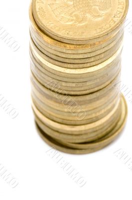 ruble coin close up
