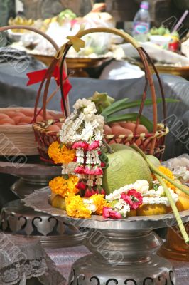 Thai buddhist offerings