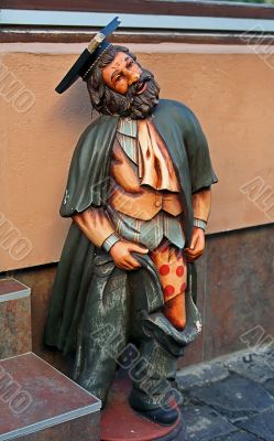 statue of careless man