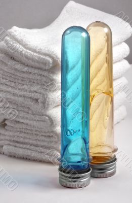Towels and soap