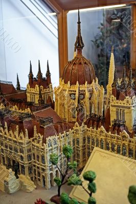 building`s model, maked with marzipan