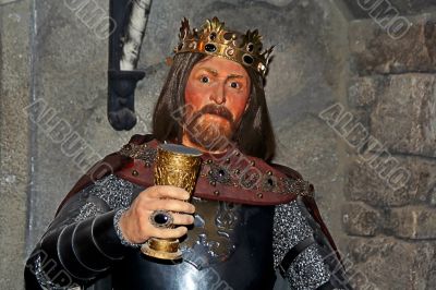 king`s wax figure