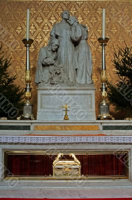 sculpture of saints