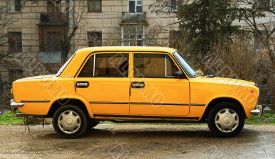 Old yellow UAZ