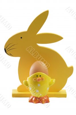 Yellow easter bunny