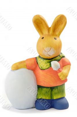 Colorful easter bunny
