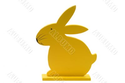Wooden easter bunny