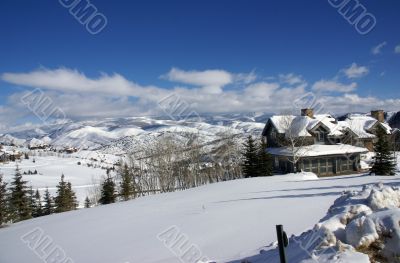 Winter snow: rolling hills