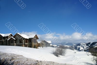 Winter snow: rolling hills
