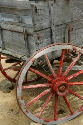 Old wagon, 19th century homestead