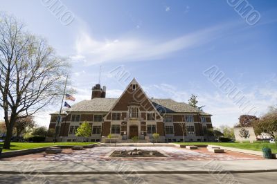 Municipal building, wide angle