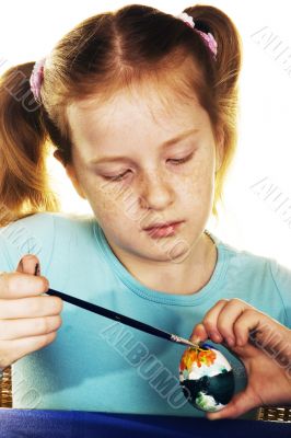 painting easter eggs