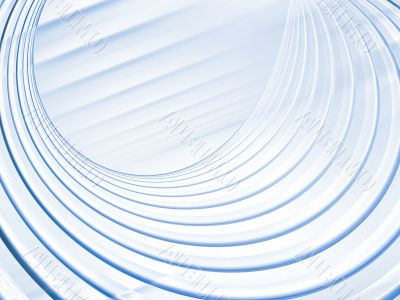 Curving Blue Bands Abstract Background