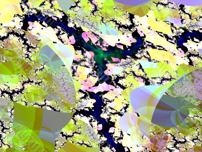 an abstract design