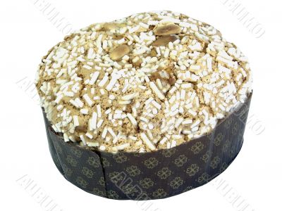 Panettone Isolated Over White
