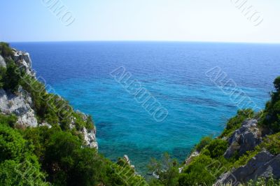 coast with rocks