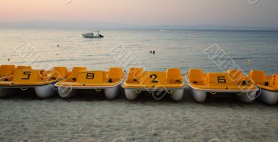 paddle boats