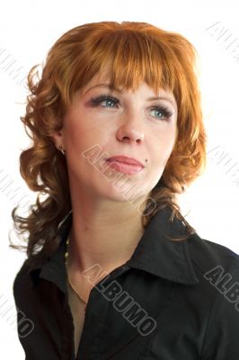 Beautiful redhead woman