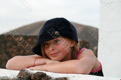 happy little girl