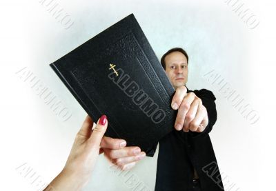 Man with bible