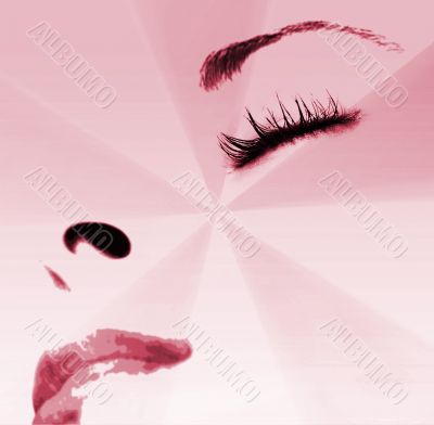 Beautiful girlr - sleeping. Close-up