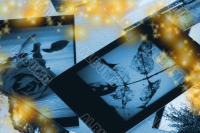 Photo Album with copy space