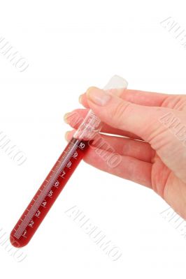 tube with blood