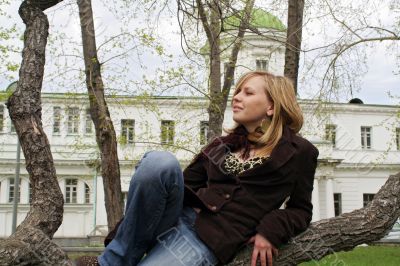 Beautiful girl resting