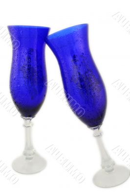 two champagne glass