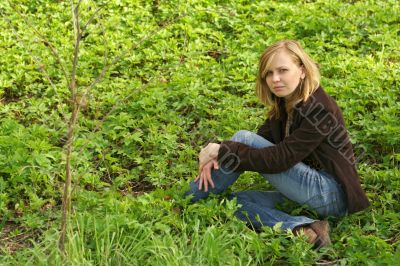 on green grass