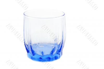 Blue transparent cup