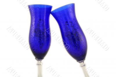 two champagne glass