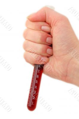 tube with blood