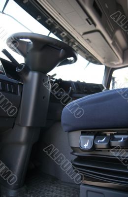 Truck`s seat regulators.