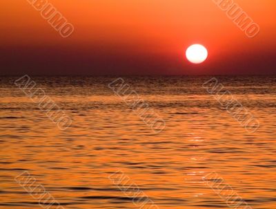 Sunset on Black sea