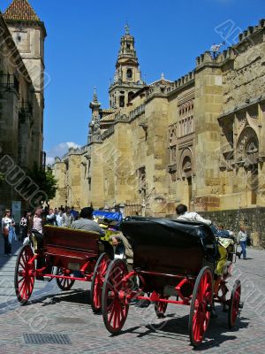 carriages at the Mezquita-Catedral
