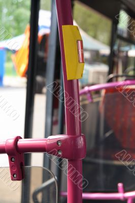 Bus handrail