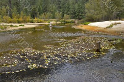 The shoaled river.