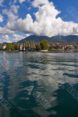 Lake water.