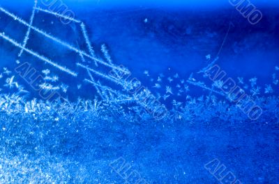 Frost on window