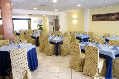 Inside restaurant