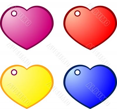 Heart gift tags