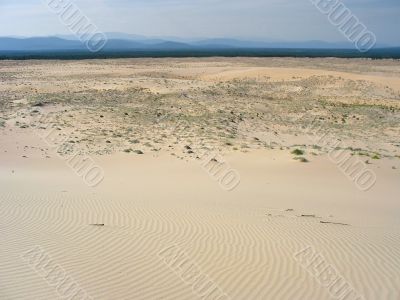 Chara sands. Desert landscape