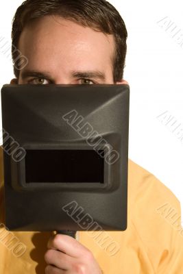 Man Peeking