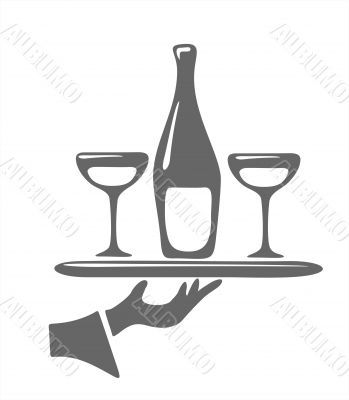 glasses of champagne