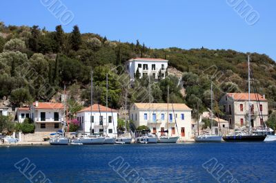 Village on Ithaka island