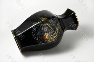 Black Chinese vase