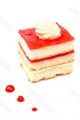 Delicious strawberry cake