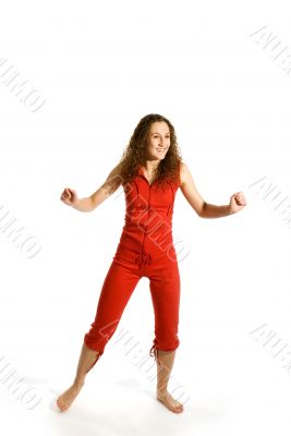 Girl in red
